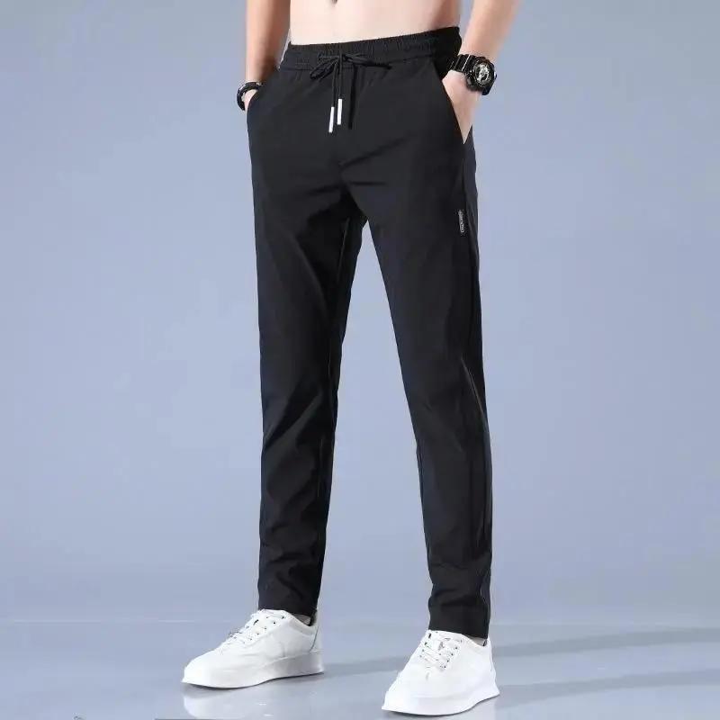 Men’s Lycra Track Pants – Pack of 2 (Grey & Black)