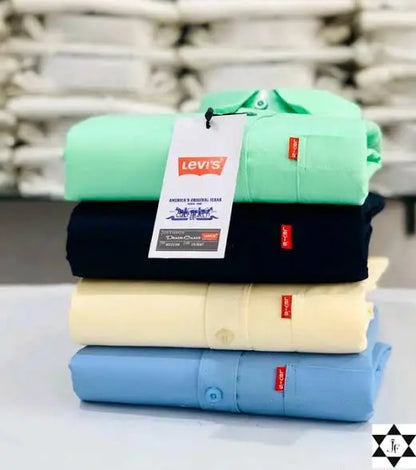 Levi’s Men’s Cotton Shirts – Pack of 4 Colors