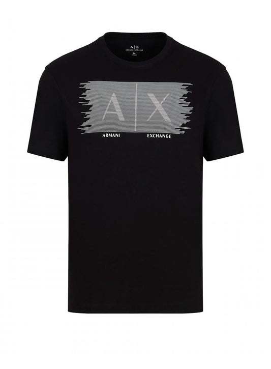 Armani Exchange Men’s Black Printed Logo T-Shirt
