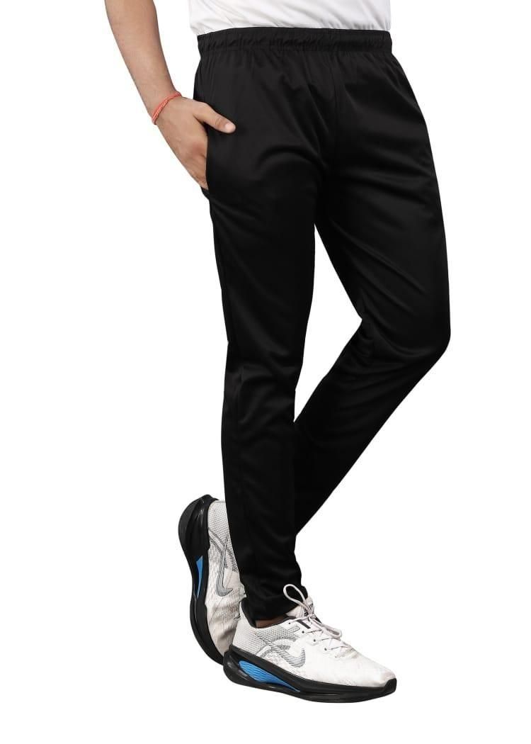 Men’s Lycra Track Pants – Pack of 2 (Black & Navy Blue)