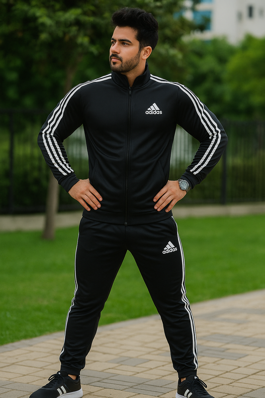 Adidas Tracksuit Lycra (Black)