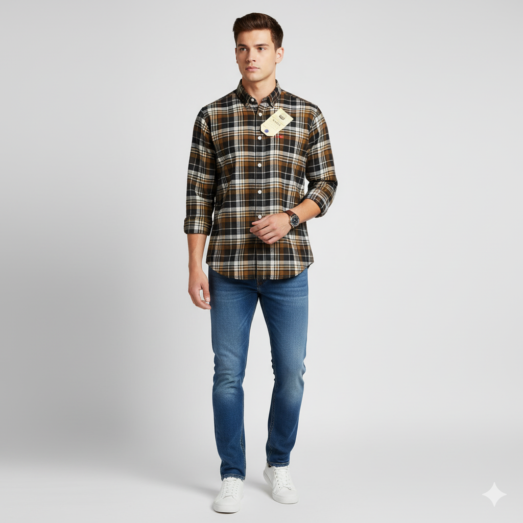 Levi’s Men’s  Checked Shirts – Pack of 3