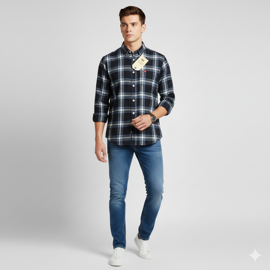 Levi’s Men’s  Checked Shirts – Pack of 3