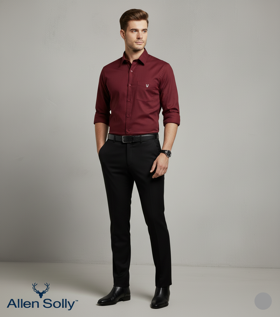 Allen Solly Men’s Maroon Shirt
