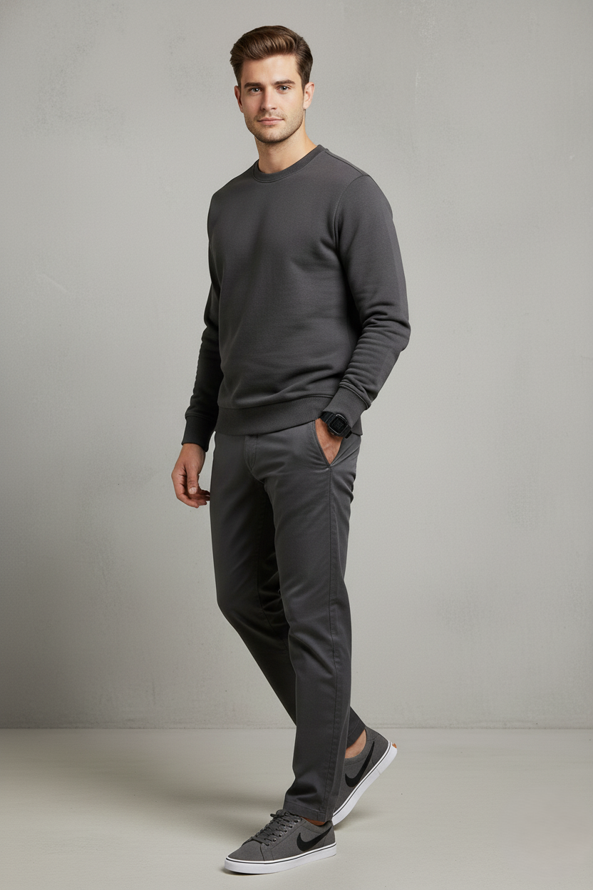 Men’s Solid Color Sweatshirts (Pack of 3)