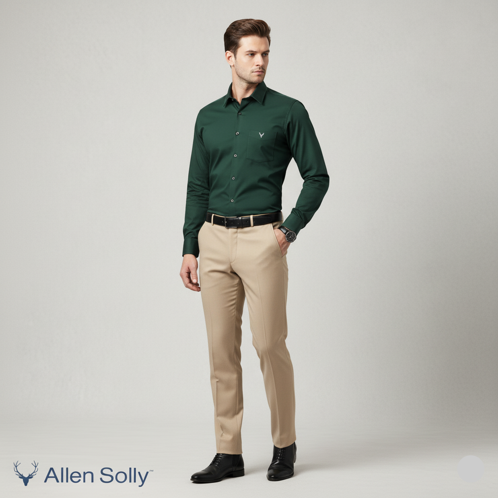 Allen Solly Men’s Green Shirt