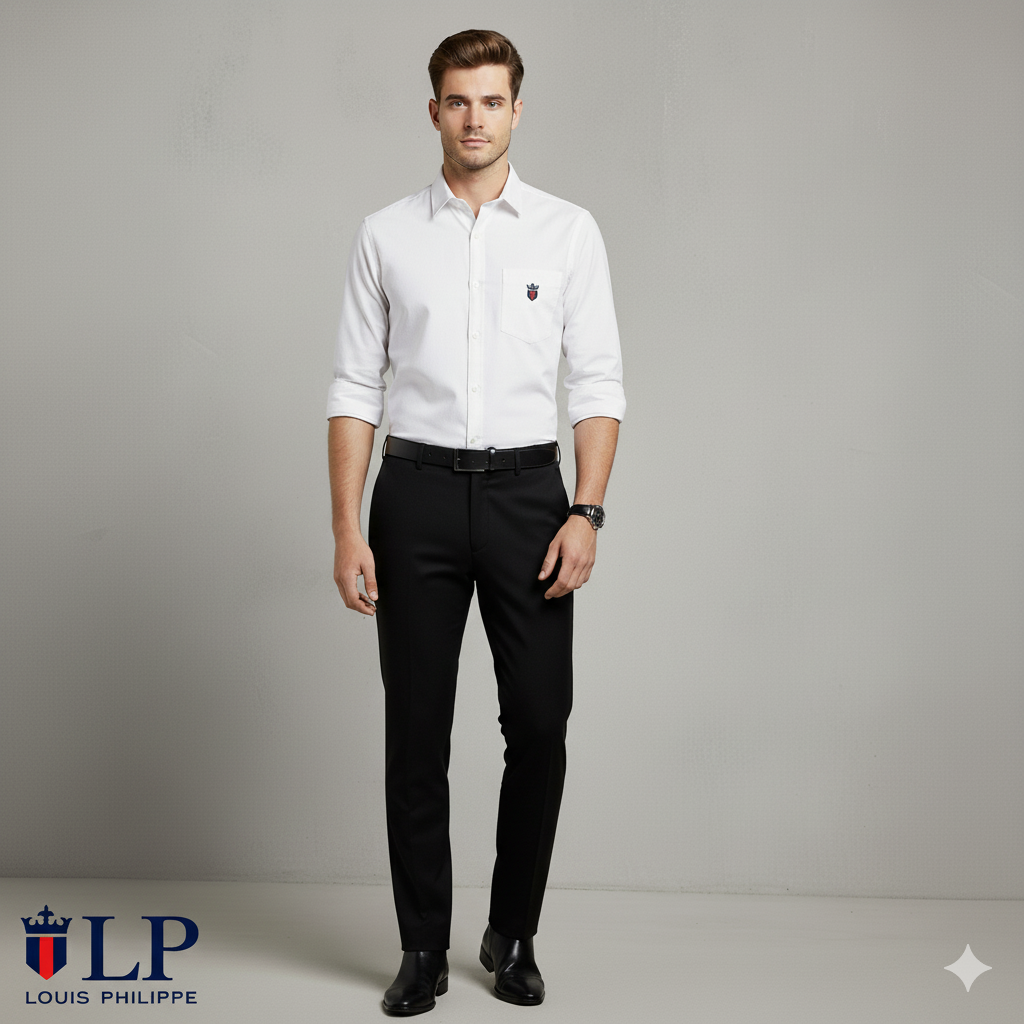 Louis Philippe Men’s White Shirt