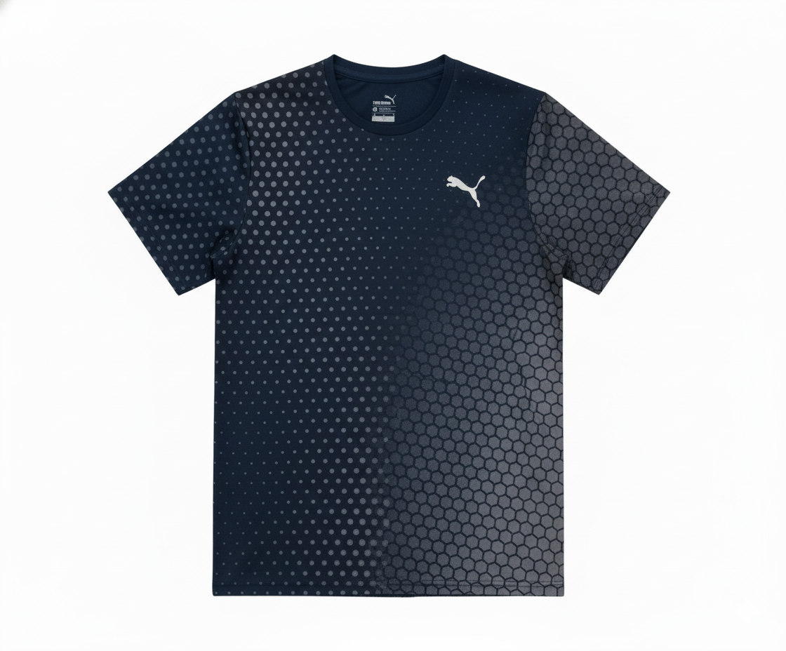 Puma Men’s Black Printed Sports T-Shirt