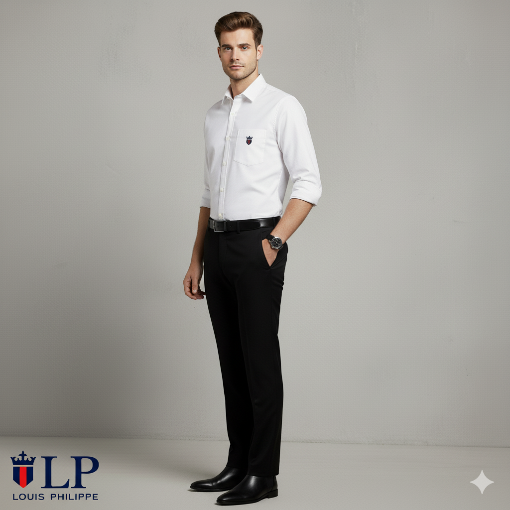 Louis Philippe Men’s White Shirt