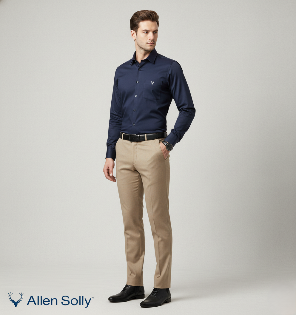 Allen Solly Men’s Navy Blue Shirt