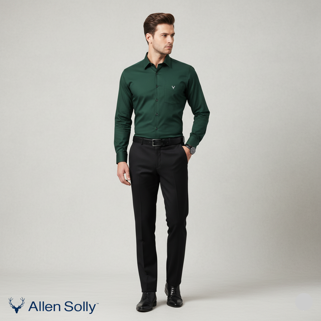 Allen Solly Men’s Green Shirt
