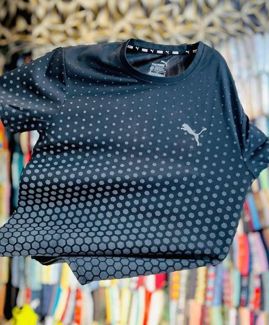 Puma Men’s Black Printed Sports T-Shirt