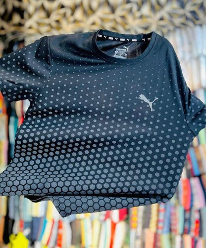 Puma Men’s Black Printed Sports T-Shirt