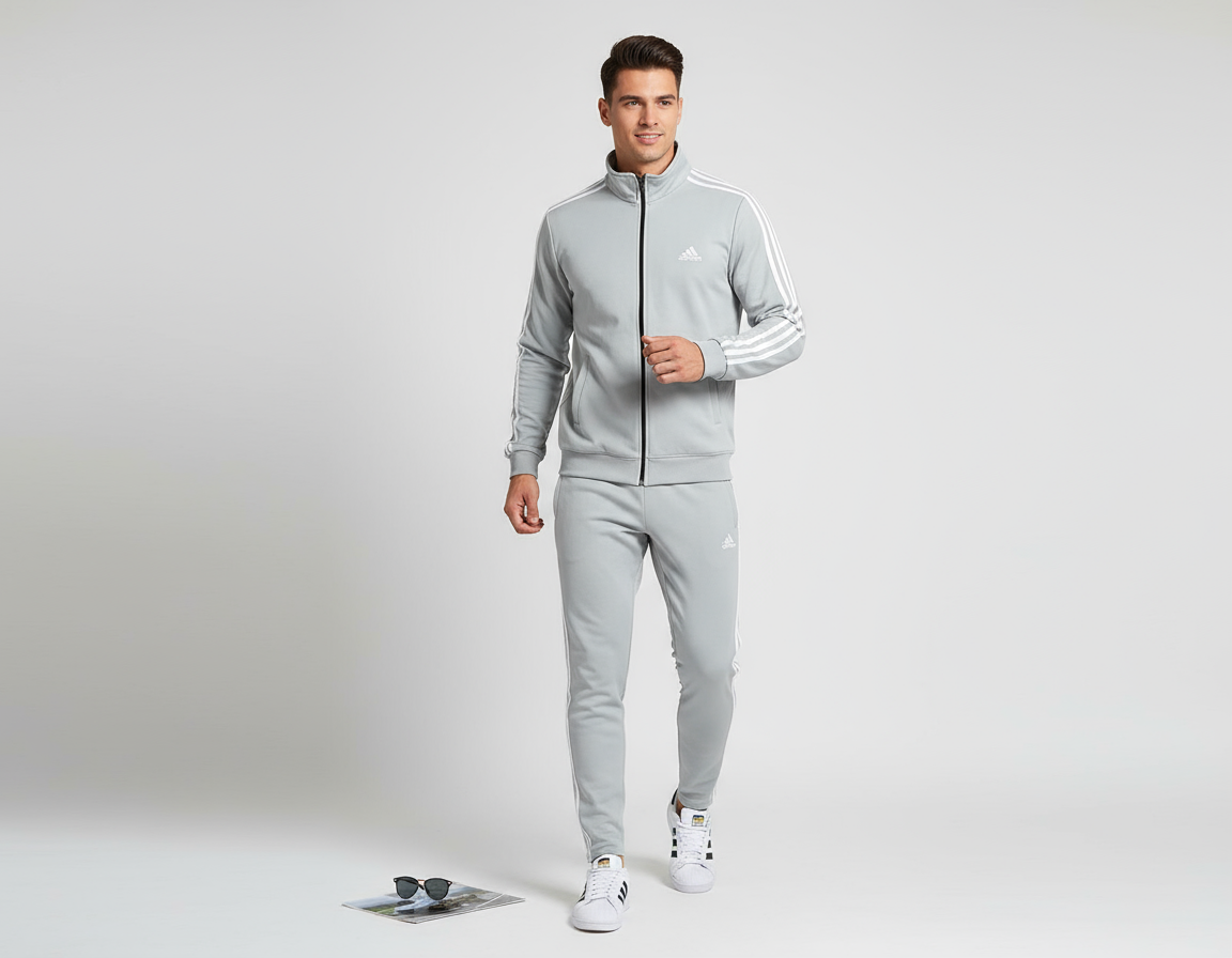 Adidas Tracksuit Lycra (Grey)